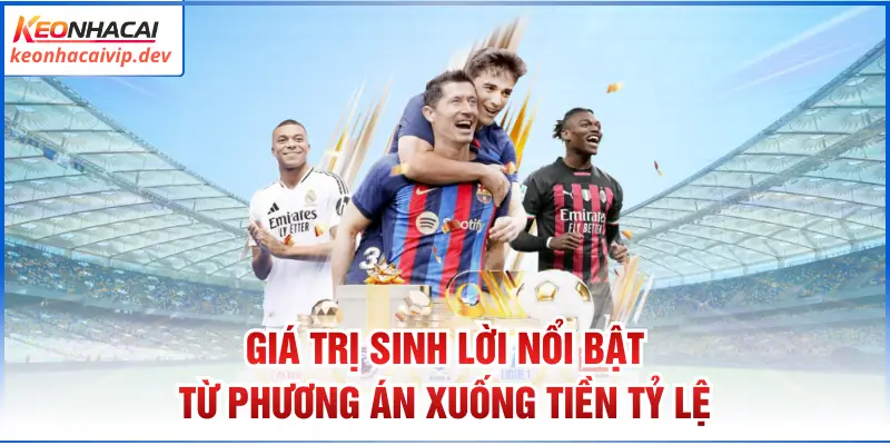 Giá trị sinh lời nổi bật từ phương án xuống tiền tỷ lệ