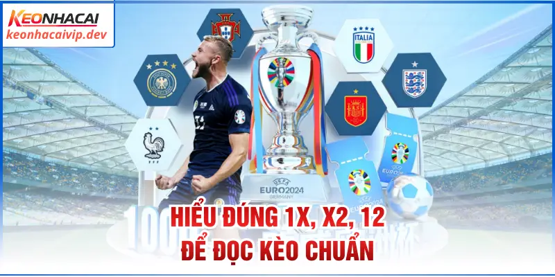 Hiểu đúng 1X, X2, 12 để đọc kèo chuẩn